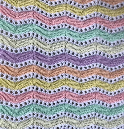 Ice Cream Sundae Ripple Baby Blanket