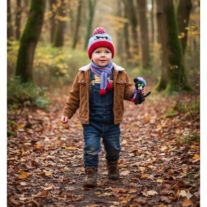 Kitten peeping over a brick wall