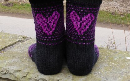 Love Hearts Cuff Down Socks