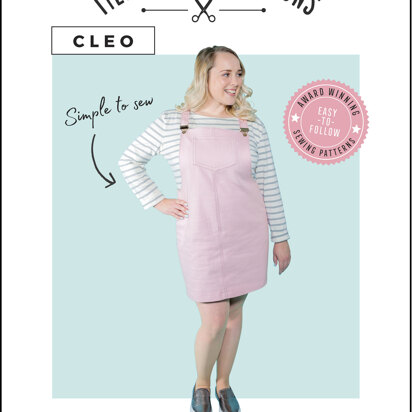 Tilly And The Buttons Cleo Pinafore Sewing Pattern 1014 - Paper Pattern, Size UK 6-24 / EUR 34-52