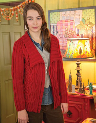 Susie Cardigan in Classic Elite Yarns Color by Kristin