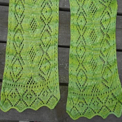 Estonian Diamonds Lace Scarf