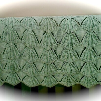 MINT JULEP Baby Blanket - knitting pattern
