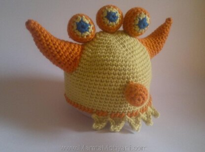 Crochet 3 Eyed Alien Hat Pattern A Cute Ogre Monster