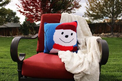 Snowman Pillow or Banner