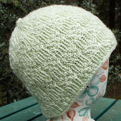 Textured Tiles Cap - knitting pattern