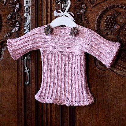 Knit-look Baby Sweater