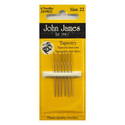 John James Size 22 Standard Tapestry Needles (6)