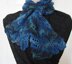 Wavy scarf, lacy garter st zig-zag edges