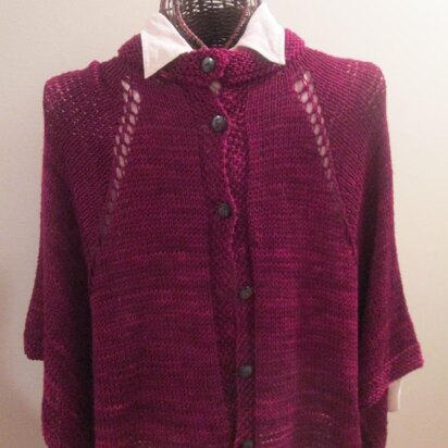Chelsea Morning Knitted Cape - knitting pattern