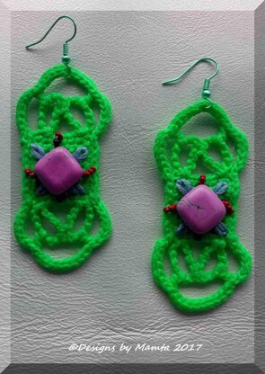 Crochet Earrings Pattern Bold Bohemian Jewelry