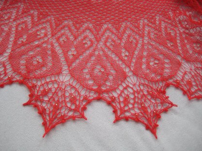 Flame of love shawl