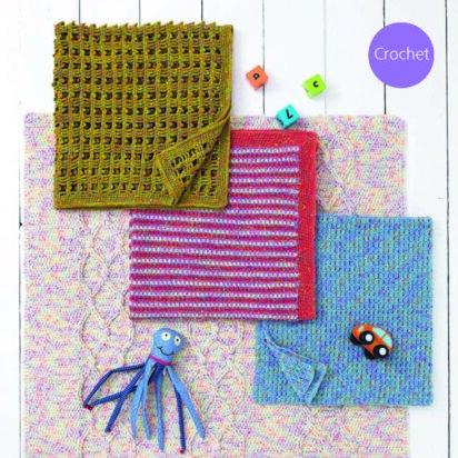 Blankets in Sirdar Snuggly Doodle DK - 4928 - Downloadable PDF