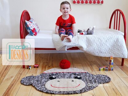 Spunky the Sock Monkey Rug