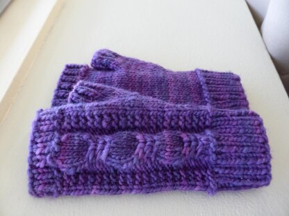 Hollyhock Fingerless Mittens