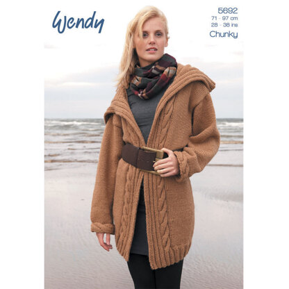 Cable Edge Cardigans in Wendy Mode Chunky - 5692