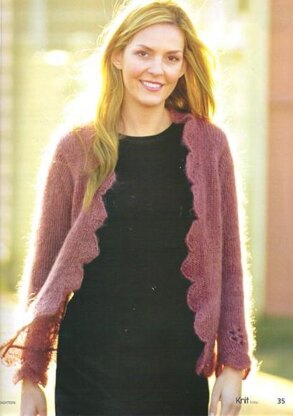 Scallop Lace Edge Cardigan