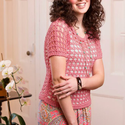 Simple Summer Tee in Aunt Lydia's Fashion Crochet Thread Size 3 - LC4837 - Downloadable PDF