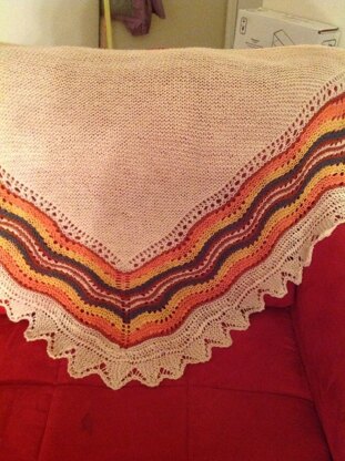 Hansel half hap shawl