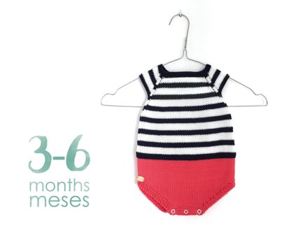 Size 3-6 months - Sailor Baby Romper