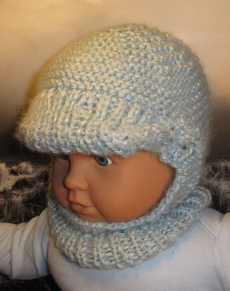 Baby Peak Garter Stitch Balaclava