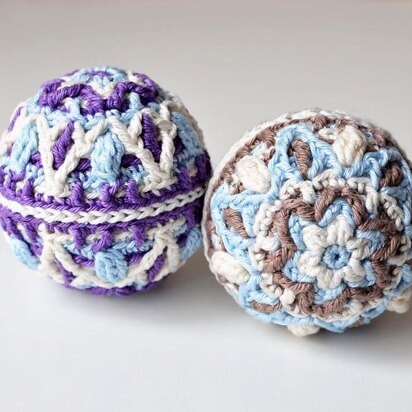 Winter Pastels Ball - overlay crochet