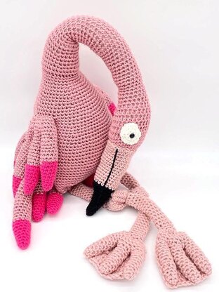 Bird Buddy Flamingo Amigurumi