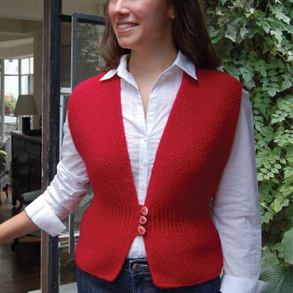 Three Button Vest to Knit