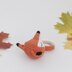 Crochet fox pattern rattle toy Amigurumi pattern baby teether