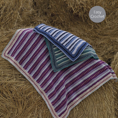 Blankets in Sirdar Country Style DK - 7826- Downloadable PDF