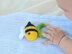 Bee crochet pattern baby rattle toy Amigurumi pattern teether ring