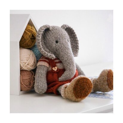 Tearoom Boy Elephant: Method 1 - knitting pattern