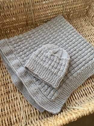 Window Blanket and Baby Hat