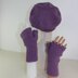 Garter Stitch Beret and Fingerless Gloves