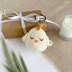Crochet chick pattern keychain Amigurumi chicken keyring Bag charm Car mirror hanging decor Mini toy