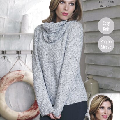 Sweaters & Cowl in King Cole Chunky - 4510 - Downloadable PDF