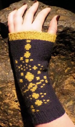 Planetarium Wrist Warmers