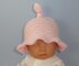 Baby Simple Stripe Topknot Sun Hat