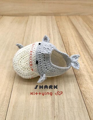 Shark Baby Booties by Kittying