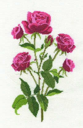 DMC Roses Cross Stitch Kit - 7x14in