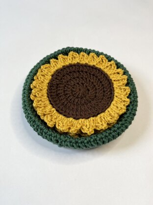 Sunflower coaster set