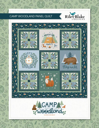 Riley Blake Camp Woodland Panel Quilt - Downloadable PDF