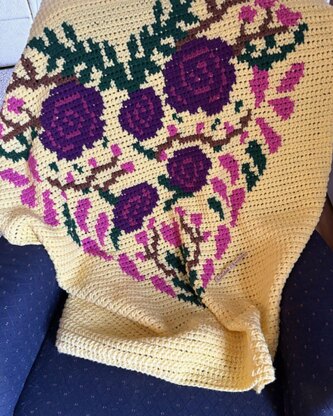 Hearts & Flowers Baby Blanket