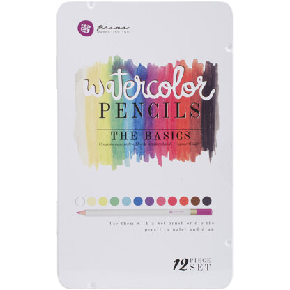 Prima Marketing Watercolor Pencils 12/Pkg - The Basics