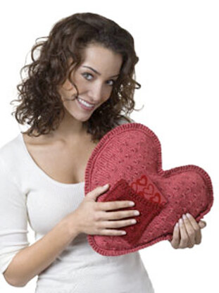 I Love U Pillow in Caron Simply Soft Collection and Simply Soft - Downloadable PDF
