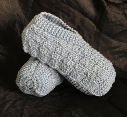 Knitted Plaid Slippers