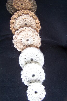 Ruffled Circles Applique Purse