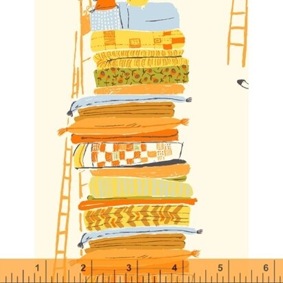 Windham Heather Ross 20th Anniversary – Yellow Princess and the Pea