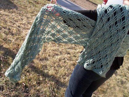 Crochet Lace Stole: Shelly