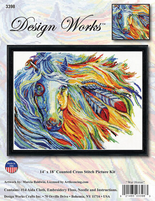 Design Works War Horse Counted Cross Stitch Kit - 46 x 35cm